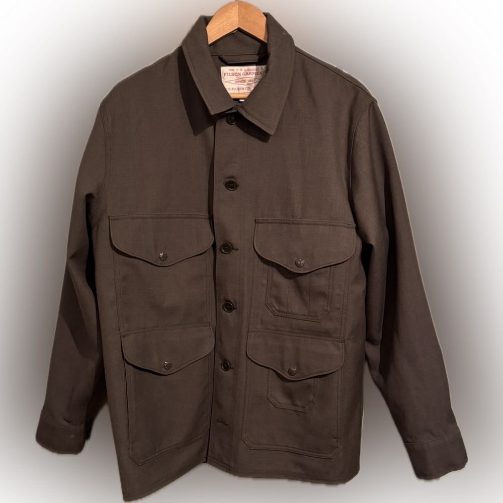 Filson Dark Brown Military Field Jacket